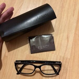 FENDI 50015 001 135 Black Eyeglasses